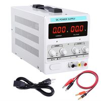 Yescom 110V AC 30V 10A DC Power Supply Precision Variable Digital Adjustable w Clip Cable