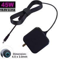 Pnonwer 45w Adapter Compatible for 19.5V 2.31A Laptop Charger Hp Stream 11 13 14 719309-003 741727-001 740015-002 7400015-001 740015-003 ADP-45WD B HSTNN-CA40, Easy To Carry, Takes up Little Space.