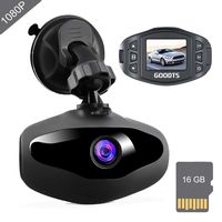 Dash Cam GOODTS Full HD 1080P Mini Car Camera Driving Recorder 1.5 inch Screen 170°Wide Angle, Dashboard Camera with G-Sensor Loop Recording WDR Motion Detection Night Vision (16GB Card Included)