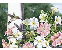 Hi-Look Microfiber Cleaning Cloth with Hummingbird Print - Summer Fragrance