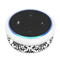 Fintie Protective Case for Amazon Echo Dot (fits All-New Echo Dot 2nd Generation) - Premium Vegan Leather Sleeve Cover Plush Lined Holder Stand, Versailles