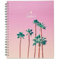 Matt Crump 2019-2020 Academic Year Weekly & Monthly Planner, Large, 8-1/2" x 11", Hardcover, Palm Tree Sunset (MC100P-905A)