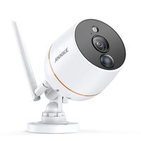 ANNKE 1080P Outdoor Security Camera, FHD Surveillance WiFi IP Camera with 2-Way Audio, IP66 Waterproof Wireless Bullet Camera, Smart IR Night Vision, PIR Motion Detection, Remote Access