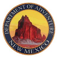 State of New Mexico Sticker | State Seal Department of Adventure State Seal | NM Ship Rock Mountain | Apply to Water Bottle Decal Laptop Computer car Bumper | Breaking Bad Area 51 VLA Flag Santa Fe