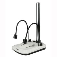 Microscope Table Stand with Built in Dual Gooseneck Illuminator