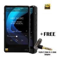 HiBy R6 Pro Portable Hi-Fi Music Player Hi-Res Audio Player Bluetooth MP3 Player, Newly Updated Android OS 8.1 (Aluminium Alloy Black)
