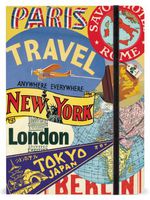 Cavallini & Co. Travel Large Lined Notebook