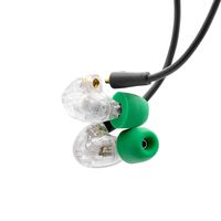 Advanced Model 3 Wired Headphones Hi-Res Earphones Musician IEM with Mic/Remote Detachable MMCX Cables for iOS/Android (Clear - Mobile Edition)