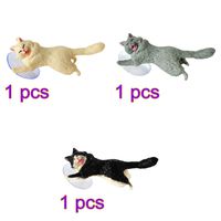 UKCOCO Cellphone Stand Holder, 3 Pack Creative Cartoon Cat Mobile Phone Sucker Universal Phone Bracket Desktop Stand Compatible iPhone Samsung Huawei Xiaomi Smartphone (A)