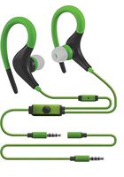 Sentry Sport Series Premium Wrap Around Buds with Mic, Green, H5002