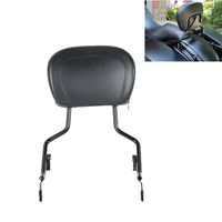 TCT-MT Sissy Bar Upright Passenger Backrest Pad Fit For Harley Road King FLHR Street Glide FLHX 2009-2020; Electra Glide Classic FLHTC FLHTCU FLHRC '09-2013; Ultra Limited FLHTK '10-19 Black