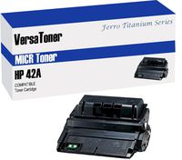 VersaToner - 42A Q5942A MICR Toner Cartridge for Check Printing - Compatible with LaserJet 4240, 4250, 4350