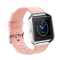 GinCoband Fitbit Blaze Bands Replacement for Fitbit Blaze Smart Watch No Tracker 8 Color Large Small Women (Blush Pink, Small)