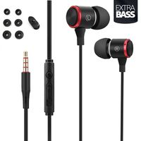 kesly in-Ear Earphones Headphones, Balanced Bass Driven Sound, Noise Isolating, Earbuds with MIC&Remote Control Compatible iPhone 6s Plus/6s/iPad,Galaxy S9/S9+,S8 Plus/Note8 9 [Black]