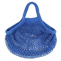 Andux Cotton Net Shopping Bag Reusable Bag SGD-01 (Small, Blue)
