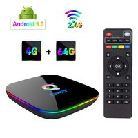 Sawpy Q Plus Android 9.0 tv Box 4GB RAM DDR3 + 64GB ROM H6 Quad core cortex-A53 Frequency up to 2GHz 4K&6K 2.4GHz WiFi USB 3.0 Smart TV Box