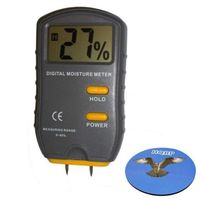 HQRP 2-Pin Moisture Meter Analyzer Gauge Tester Wood/Drywall and Home Inspection Tool plus HQRP Coaster