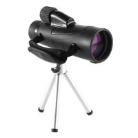 Eyeskey Seeker Pro HD Packet Monocular | Waterproof and Fog-Proof | Optimized Clear Optics | Compact Size Theater Monoculars for Birding Travelling (Black-10X50)