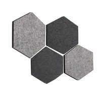 thehaki Sandwich Felt Board Hexagon Type Memo Board (CityVibe 4pcs Set)