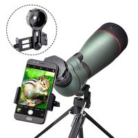 Landove 20-60X 80 Prism Spotting Scope- Waterproof Scope for Birdwatching Target Shooting Archery Outdoor Activities -with Tripod & Digiscoping Adapter-Get The Beauty into Screen