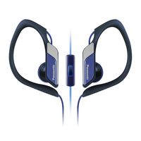 Panasonic Sports Clip Earbud Headphones with Mic/Controller RP-HS34M-A (Blue)