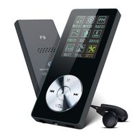 Lychee Mini MP3 Player with Speaker,Hi-Fi Lossless Sound Music Player Multifunction MP4 Player with FM Radio, Voice Recorder, Support up to 64GB, Black