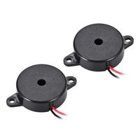 uxcell 2 Pcs DC 12V Active Electronic Buzzer Alarm Sounder Continuous 80dB Beep Speaker