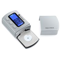 Neoteck Digital Turntable Stylus Force Scale Gauge 0.01g/5.00g Blue LCD Backlight for Tonearm Phono Cartridge - Silver