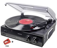 Lauson CL502 Turntable USB, Vinyl-To-MP3, Vinyl Record Player 3 Speed, Stereo Built in Speakers, Belt-driven, Extra Stylus AG101
