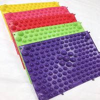 YUEBU Pack of 2 PCS Acupressure Reflexology Walking Massage Mat for Pain Relief Stimulate Blood Circulation (Purple)
