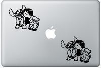 Lilo Amp Stitch Kisses FlashDecals2612 Set Of Two (2x) , Decal , Sticker , Laptop , Ipad , Car , Truck