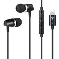 Zoook Rocker Glitz Earbud - in Ear Lightning Headphones, Noise Cancelling, High Performance Bass. Compatible Apple iPhone X/XS/XS Max/XR iPhone 8/P (Black)