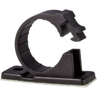 JacobsParts V3 Adhesive Cable Management Clips, 0.6 Inch Fixed Clamp with Optional Screw Mount, 10 Pack (Medium)