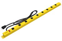 Stanley 31615 NCC31615 ShopMAX Pro 9-Outlet Surge-Protector Power Bar, 6-Foot Cord, Yellow