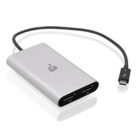 IOGEAR Thunderbolt 3 to Dual 4K DisplayPort Adapter, GTC3DDP