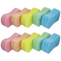 Large Car Cleaning Sponges-Handy Multi Functional High Foam Cleaning Washing Sponge for Kitchen with Vacuum Compressed Packing-10pcs