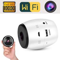 1080P HD Mini 185° Degree Panoramic Wireless WiFi IP Fisheye Camera Two Way Audio White
