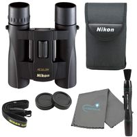 Nikon Aculon A30 10x25 Binoculars Compact Binocular - Black Bundle with a Nikon Lens Pen and Lumintrail Cleaning Cloth