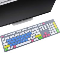 Keyboard Cover Skin Fit Dell KM636 Wireless Keyboard/Dell KB216 Wired Keyboard/Dell Optiplex 5250 3050 3240 5460 7450 7050/Dell Inspiron AIO 3475/3670/3477 All-in one Desktop-Candy Blue