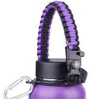 Meweri Water Bottle Handle Paracord Carrier with Safety Ring Holder,Paracord Carrier
