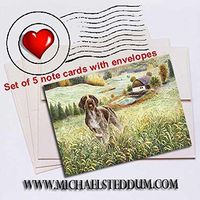 Michael Steddum Wirehair Farm German Wirehaired Pointer Note Card Set