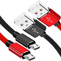 PS4 Controller Charging Cable,SCOVEE Braided Micro USB Charger Data Cord for Xbox One S/X,Playstation Dualshock 4,PS4 Slim/Pro,Compatible Samsung Galaxy Kindle Tablets Sony Moto Android Phone 6.6FT