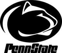 Penn State Logo Stickers Bear Symbol 5.5" Decorative DIE Cut Decal for Cars Tablets LAPTOPS Skateboard - White