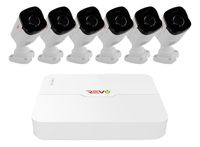Revo America Ultra HD Audio Capable 8 Ch. 2TB NVR Surveillance System with 6 4 Megapixel Cameras, White (RU82B6GA-2T)