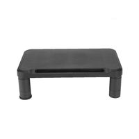 Mind Reader SMPLMON-BLK Small Stand, Durable Plastic Riser, for Computer Monitor, Laptop, PC, MacBook, Black, 4 Leg
