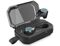 SUNNZO True Wireless Earbuds Bluetooth 5.0 Waterproof IPX6 with Deep Bass HiFi 3D Stereo Sound,Bluetooth in-Ear Headset with Built-in HD Mic and 3000mAh Charging Case,Fast Pairing&100Hrs Playtime