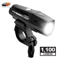 Cygolite Metro Pro - 1,100 Lumen Bike Light - 9 Night & Day Modes - Compact & Durable - IP67 Waterproof - Secured Hard Mount - USB Rechargeable Headlight - for Road, Mountain, Commuter Bicycles