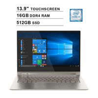 2019 Lenovo Yoga C930 2-in-1 13.9 Inch 4K Ultra HD Touchscreen Laptop (Intel Core i7-8550U, Quad Cores, 16GB DDR4 RAM, 512GB SSD, Backlit Keyboard, WiFi, Bluetooth, HDMI, Windows 10 Home) (Mica)