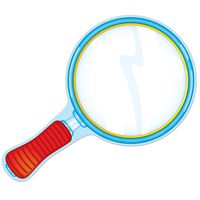 Carson Dellosa - Magnifying Glass Colorful Cut-Outs, Classroom Décor, 36 Pieces