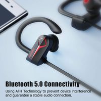 Bluetooth Headphones, Letsfit Wireless Headphones IPX7 Waterproof 15-Hour Playtime, Noise Cancelling HiFi Stereo Headset, Wireless Running Headphones Bluetooth Earbuds for Sports, Workout, Gym